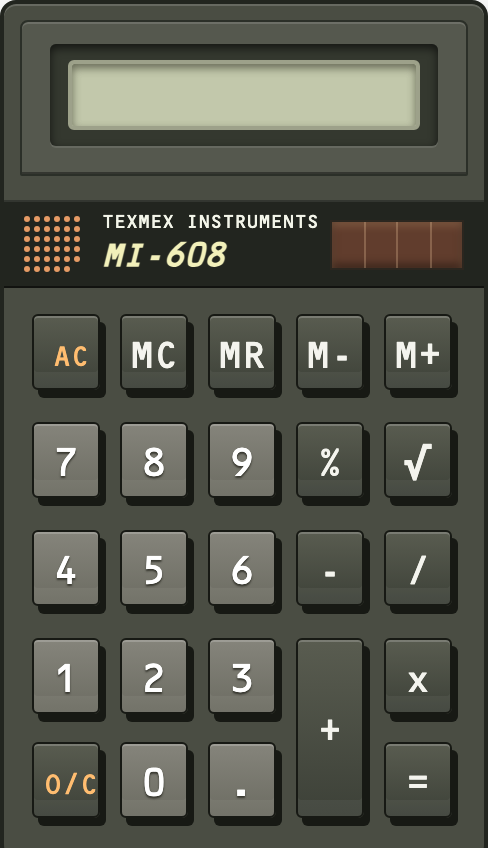 Calculator watch overlay